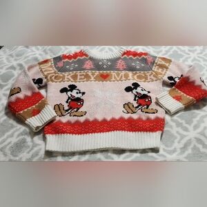 Disney/Forever 21 Mickey Mouse Fair Isle Sweater Size 9/10